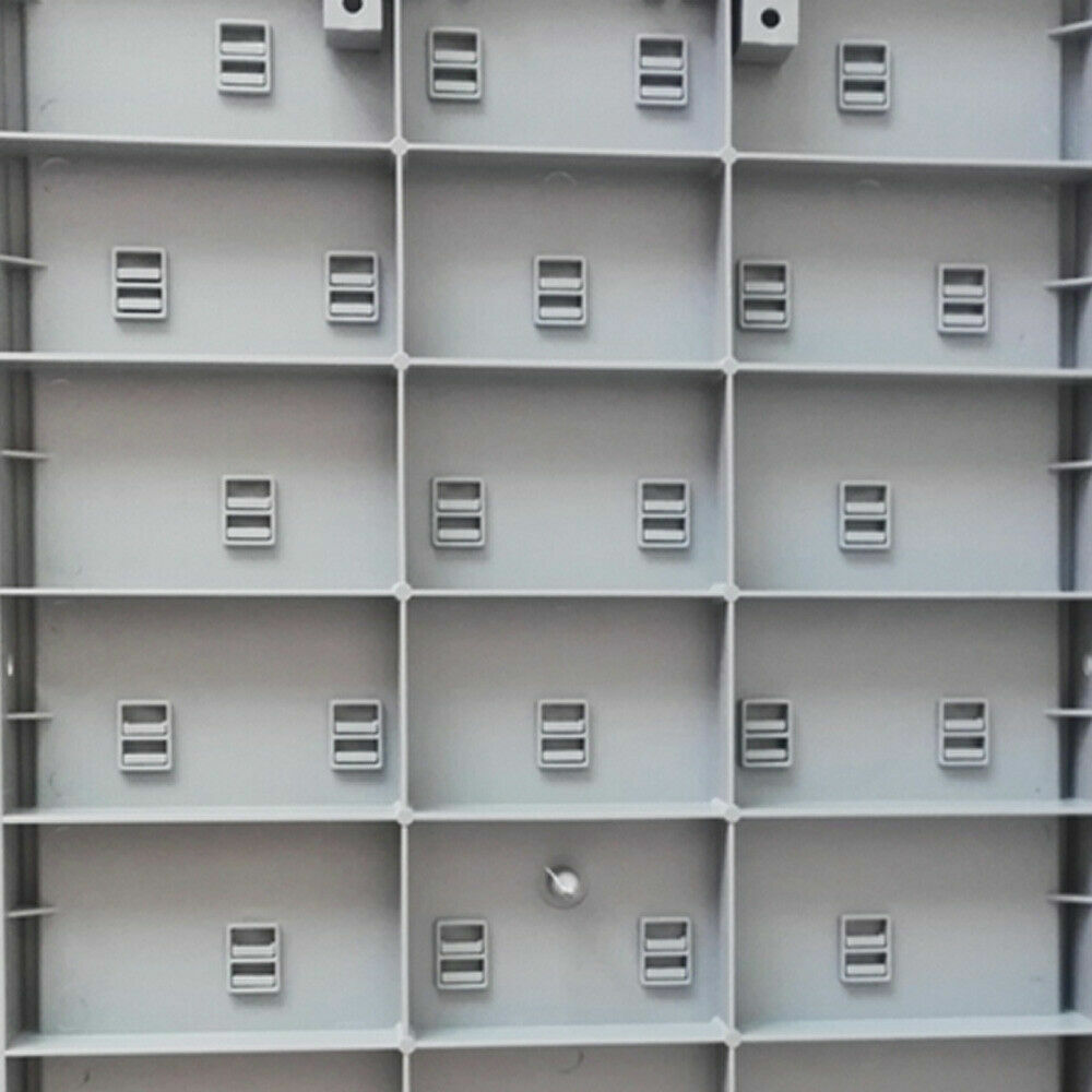 27 Pegs Laboratory Drying Rack Lab Draining Peg Board Rack Wall Mount PP