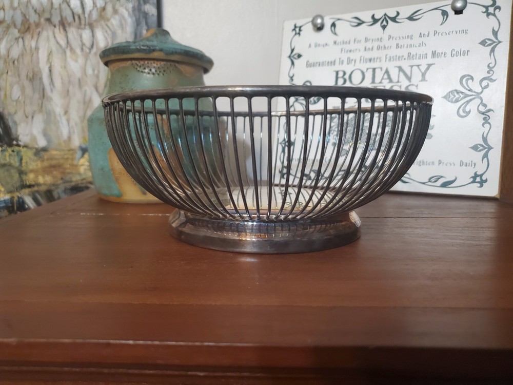 Vintage Gorham Silver Original Wire Bowl