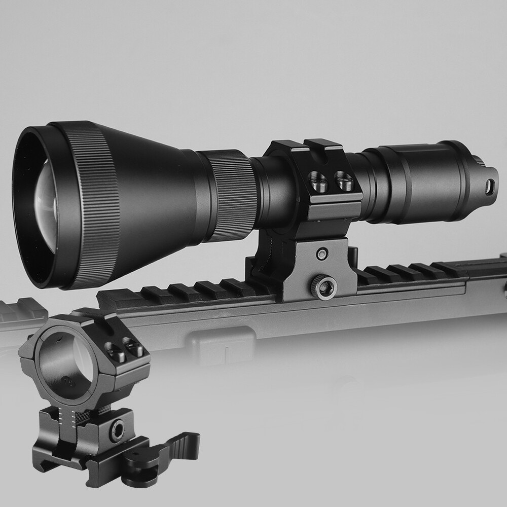 2Pack Adjustable Height Scope Ring 25.4mm/30mm for 20mm Dovetail Rail Riser Base