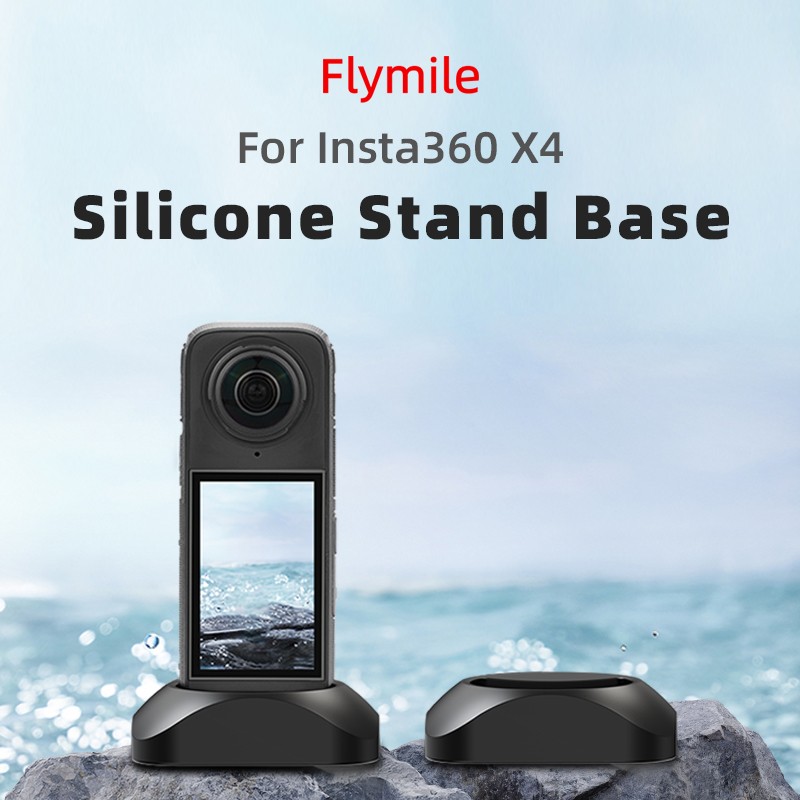Silicone Stand Base Solid Foundation For Insta360 X4 Sports Camera Accessories