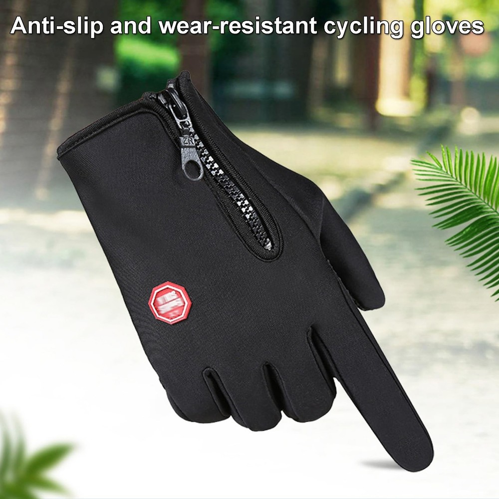Winter Gloves, Thermal Touch Screen Windproof Medium, Black
