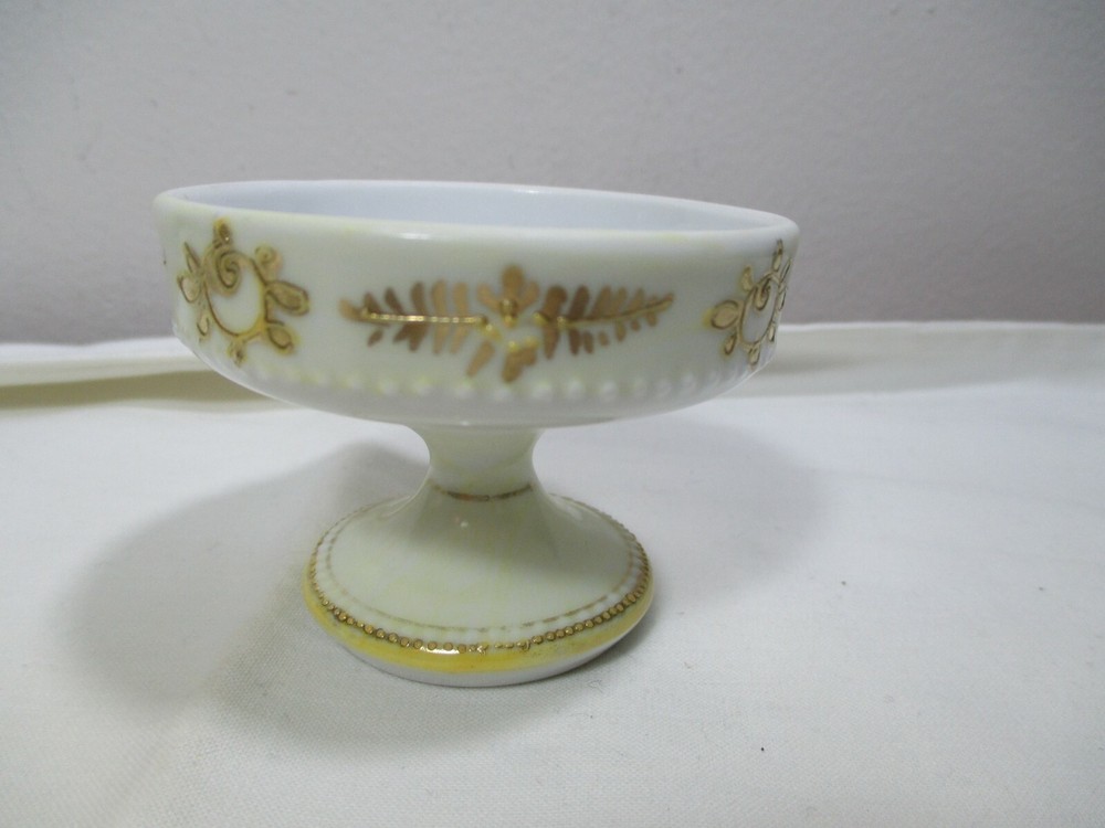 Nippon Gilt Enamel Pedestal Master Salt Cellar