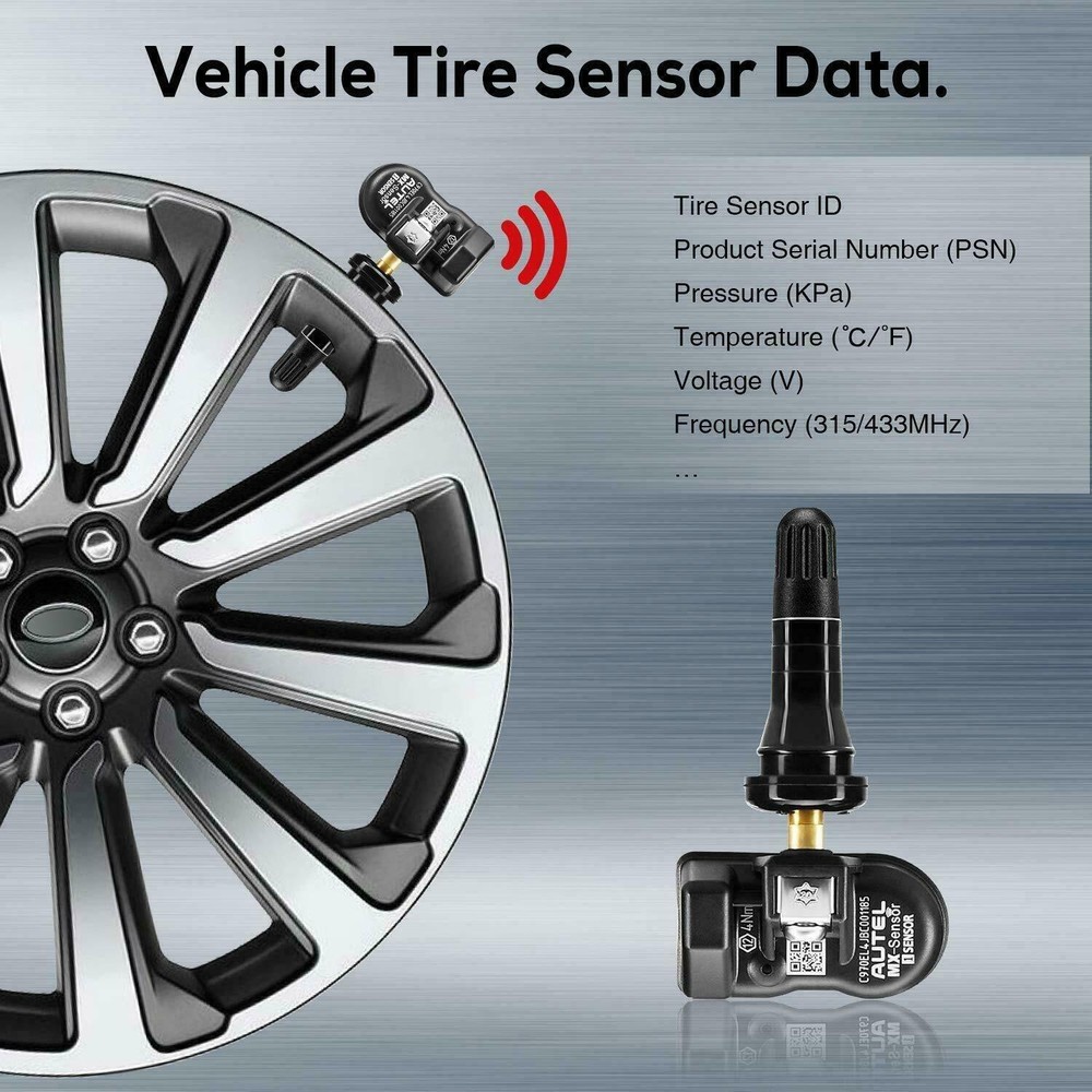 Autel TPMS MX-Sensor 315MHz 433MHz Universal Programmable Tire Pressure Sensor