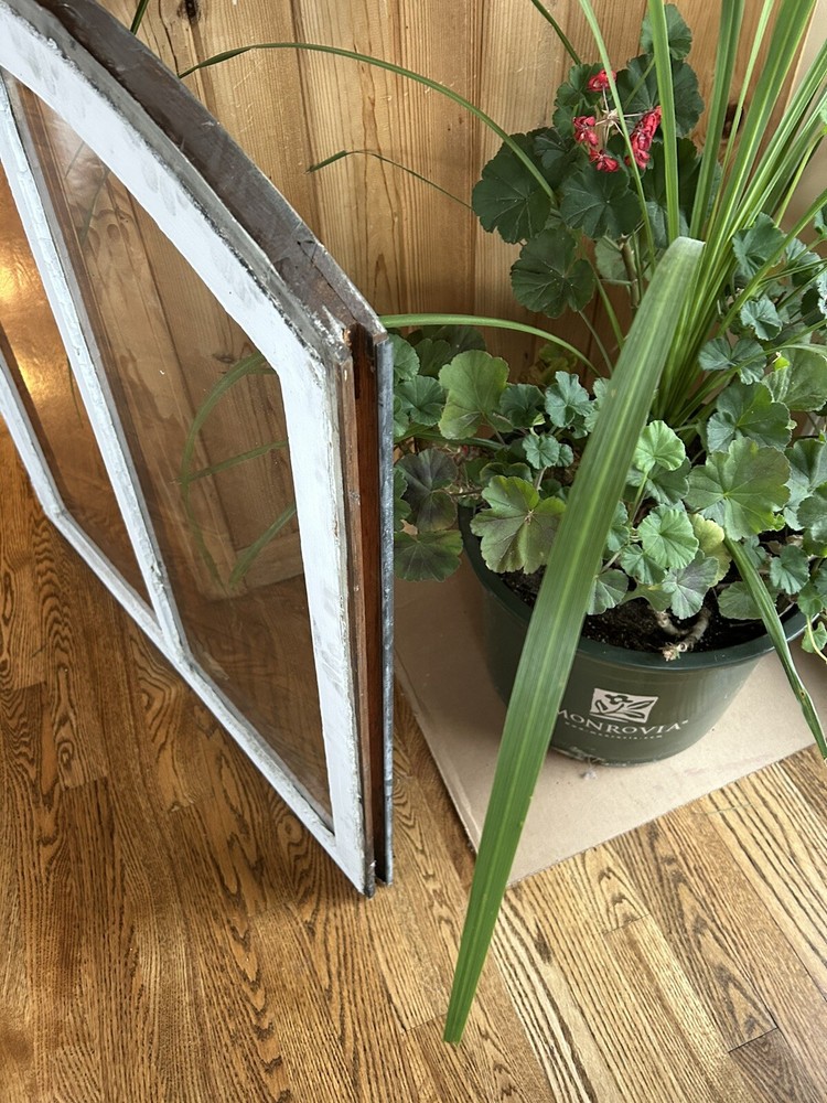 Antique Vintage Glass Window Frame