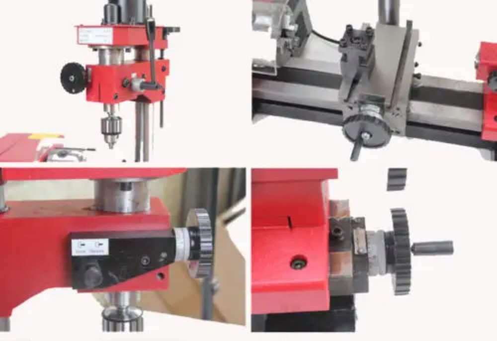 M1 250mm Micro Multi-function Machine Drilling and Milling Lathe Machine 220V
