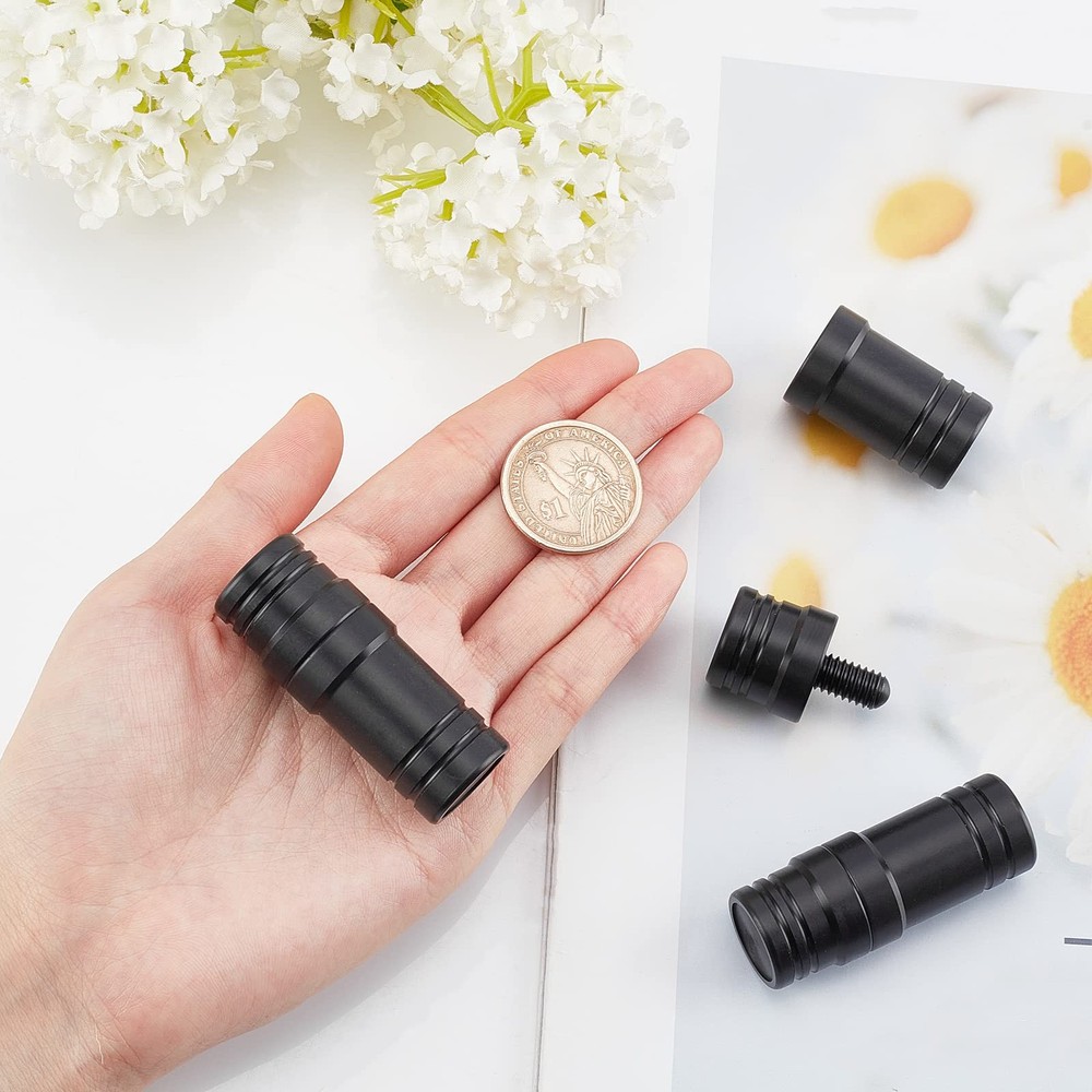 3 Pair Stick Joint Protector 5/16 X 18 Pool Joint Thread Cap Black Pool Cue Join