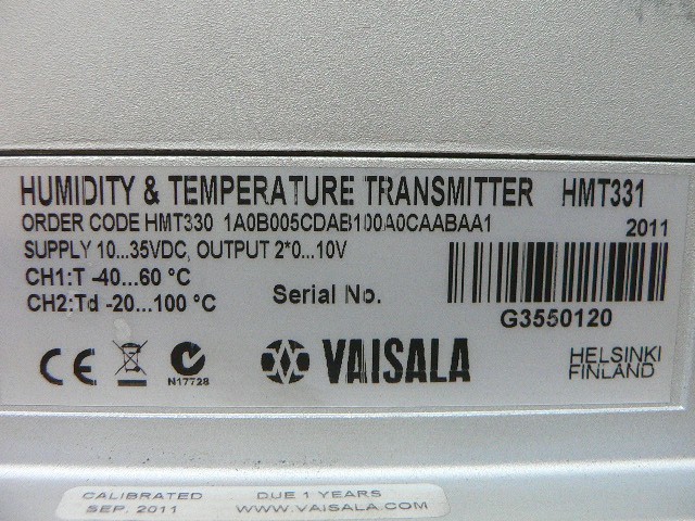 Vaisala Humidity & Temperature Transmitter Hmt331