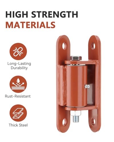 Heavy Duty Gate Hinge, 7" Bolt onto Gate Hinge, Weldable Hinges for 1 Pack
