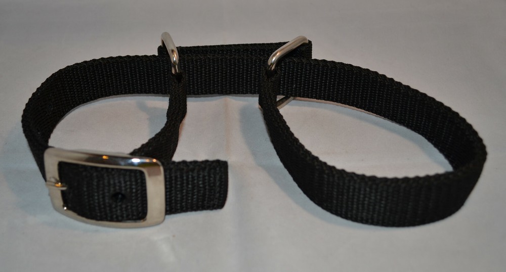 Hobble - Triple & Stitched - 1" Black Web (E124)