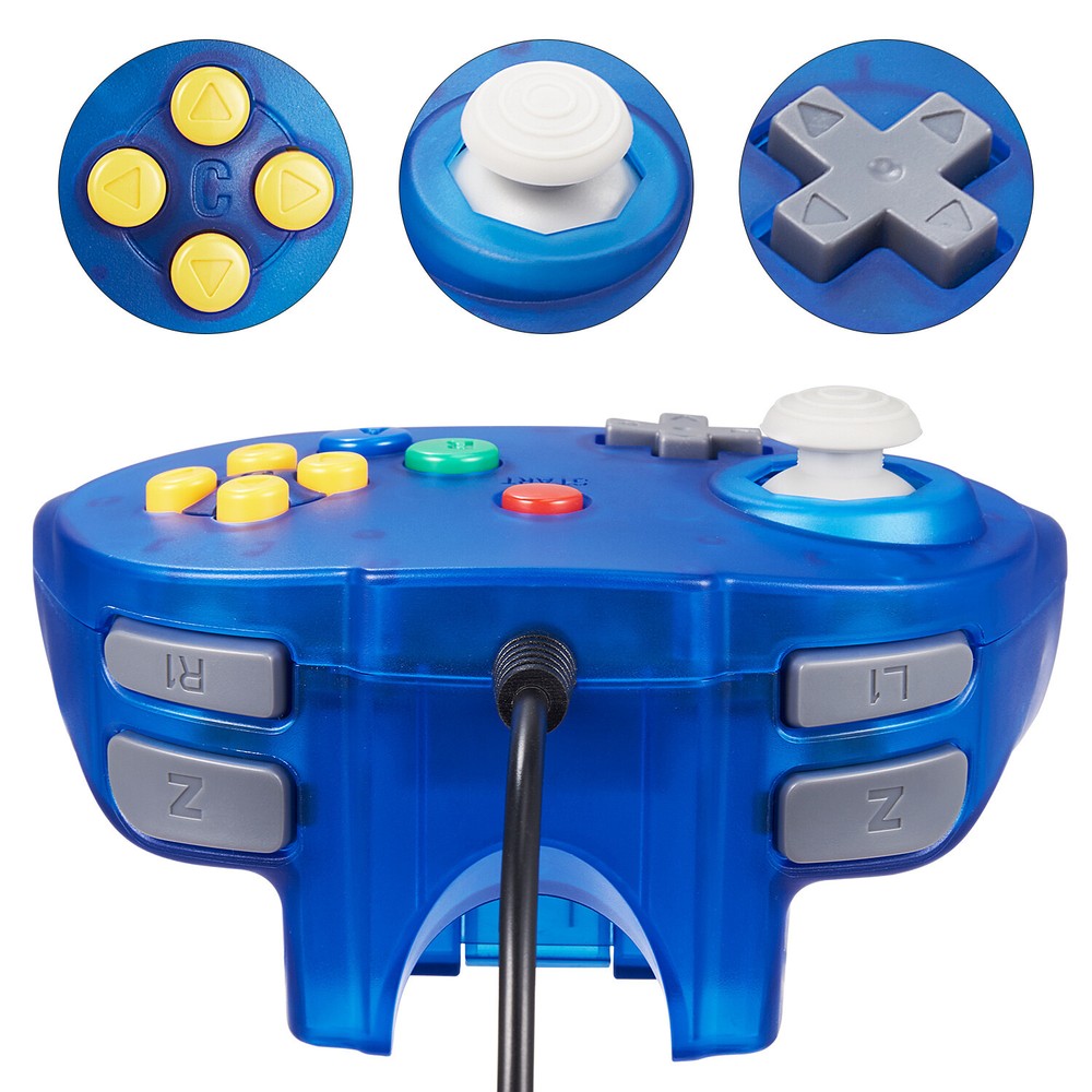 N64 Controller Wired Gamepad Joystick Joypad for 64 Console Video Game+6FT Cable