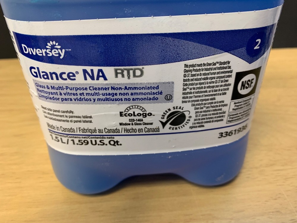 diversey glance concentrated cleaner