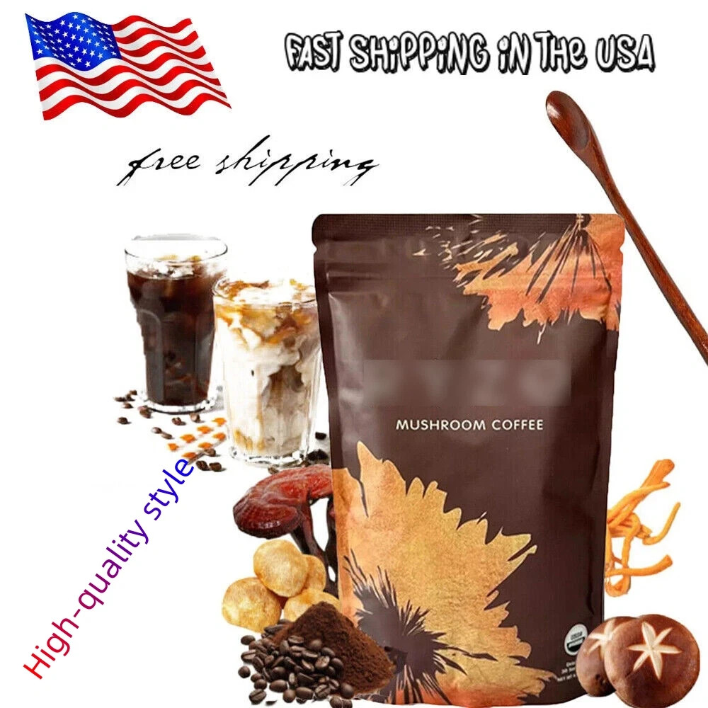 RYZE Mushroom Coffee USDA Organic with 6 Adaptogenic Mushrooms 30 servings New