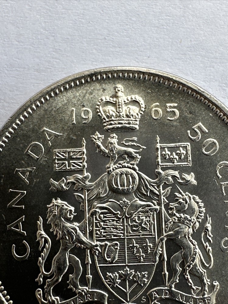 CANADA 1965 Silver Coin 50 Cents