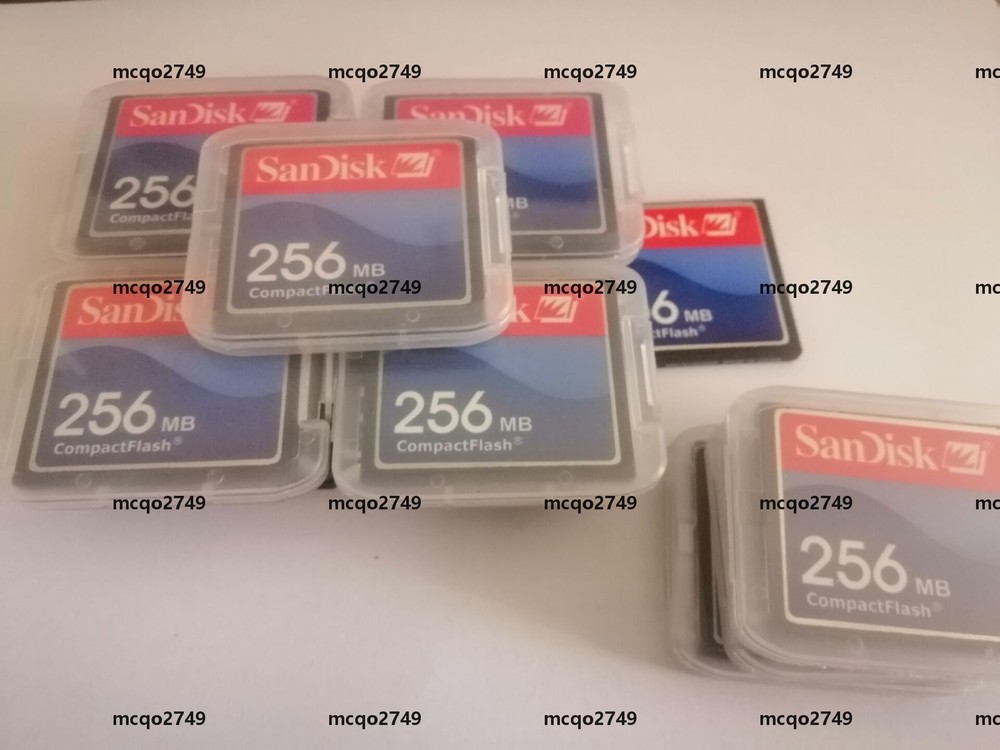 20PCS 256MB SanDisk CompactFlash CF Memory Card 256MB SDCFB/SDCFJ