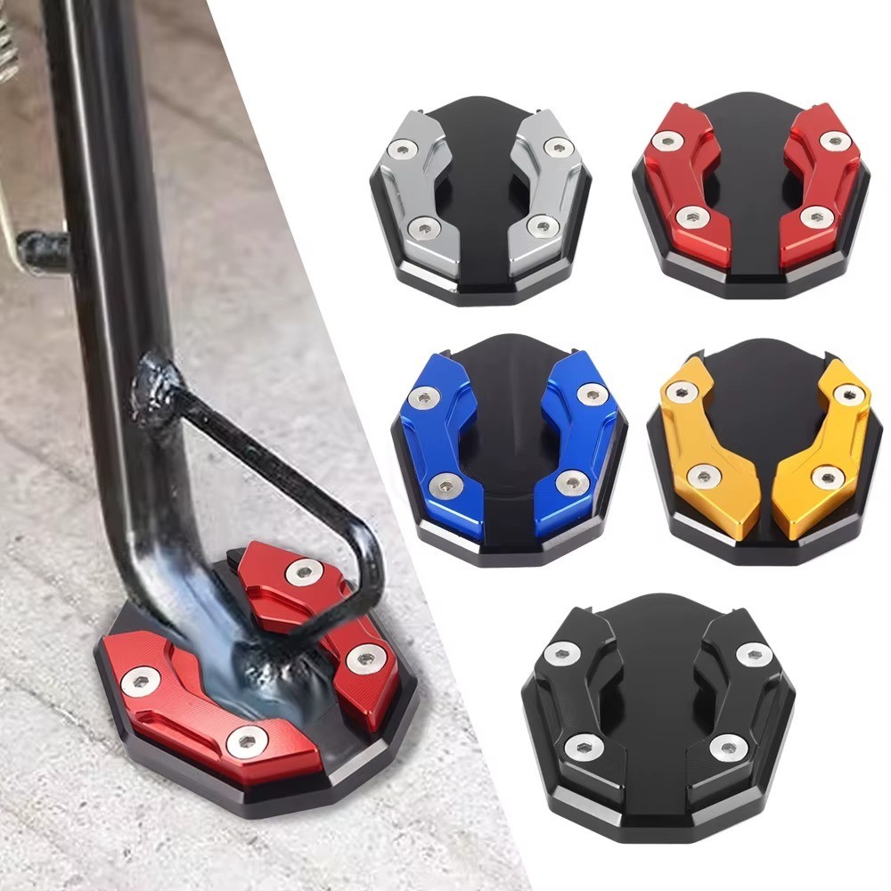 Universal Motorcycle Kickstand Extender Foot Side Stand Extension Support Pad