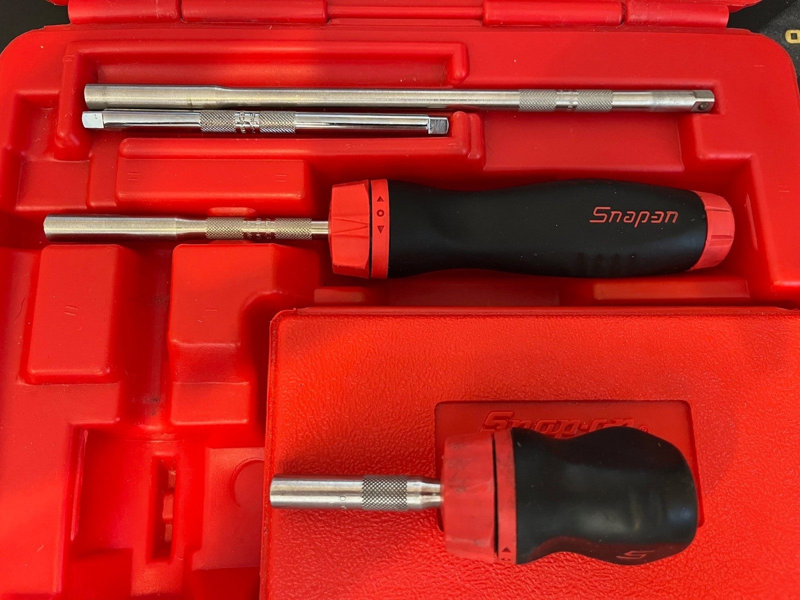 Snap-on Tools Ratcheting Soft Grip Screwdriver Set SGDMRC108 W/ Magnetic Bit Set