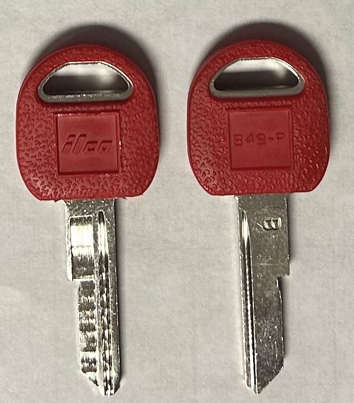 Ilco B49-PC-Red G.M. Key Blank uncut (1 Pc)