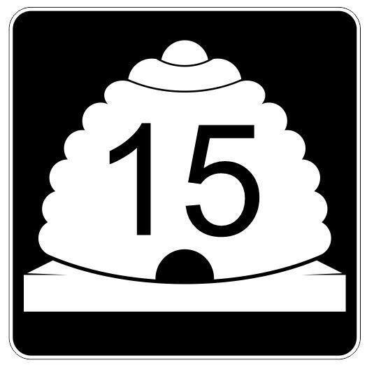 Utah Highway 15 Sticker Decal