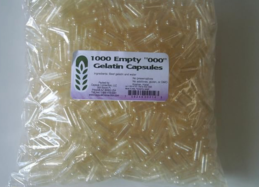 Empty Capsules 500 Count - Size 000 , Non-GMO USA HUGE SIZE