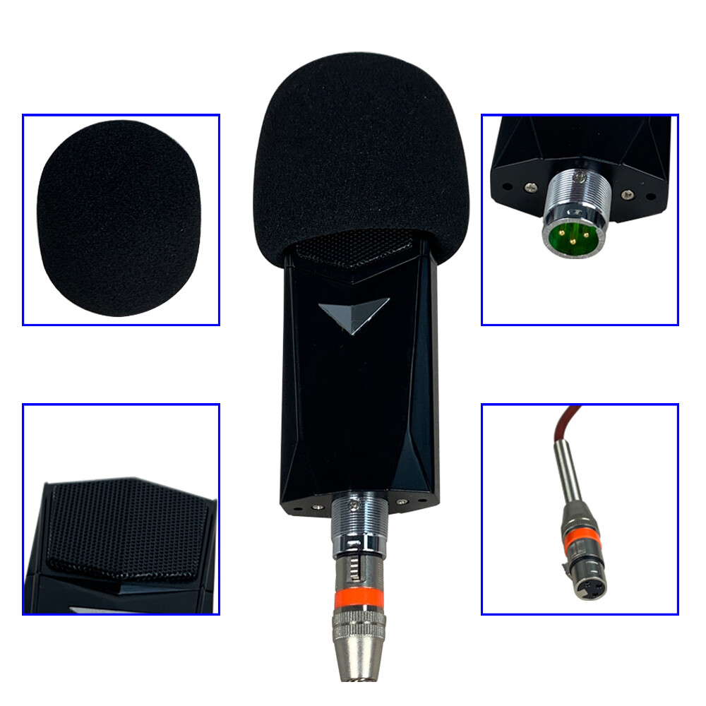Studio Cardioid Microphone Condenser Microphone Kit For Recording Broadcasting