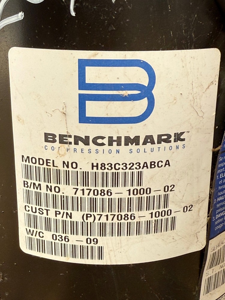 Benchmark H83C323ABCA AC Compressor