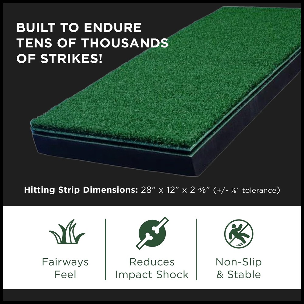 Professional Golf Hitting Strip Replaceable Mat Realistic Surface Fits SIGPRO