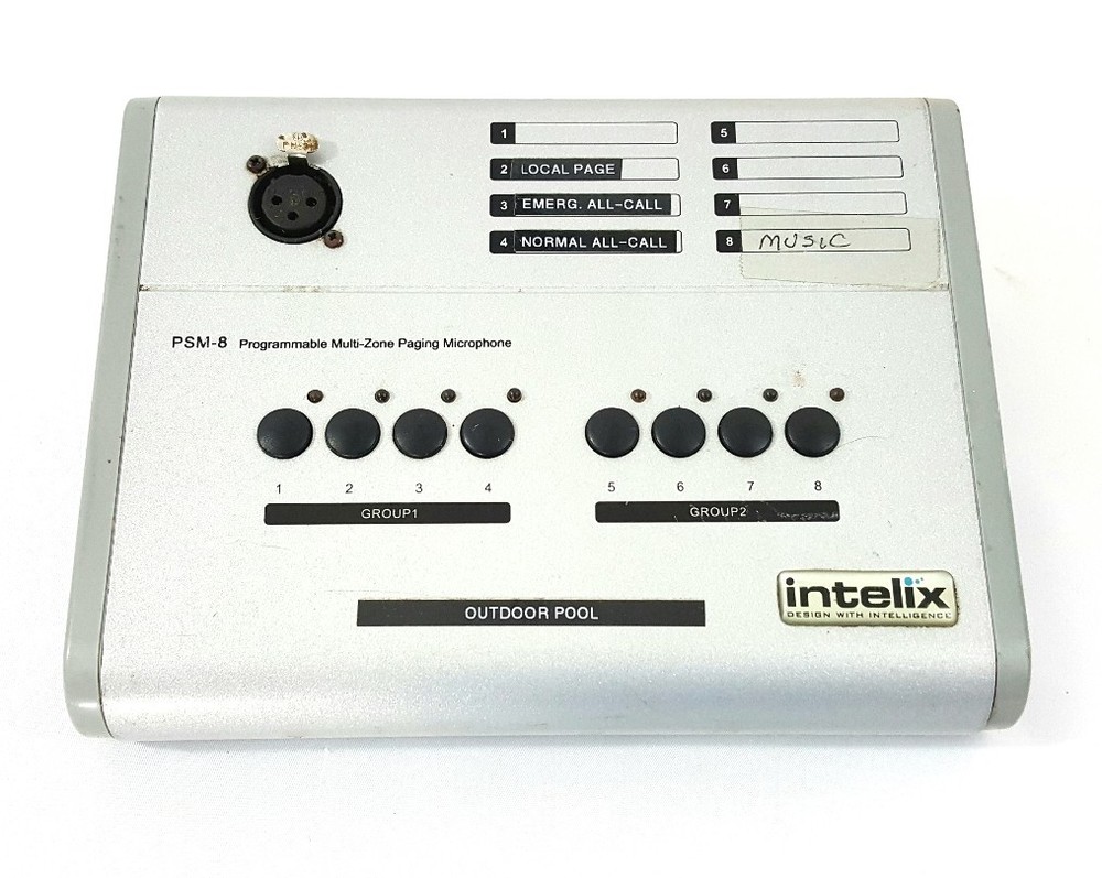Intelix PSM-8 Programmable Multi-Zone Paging Microphone