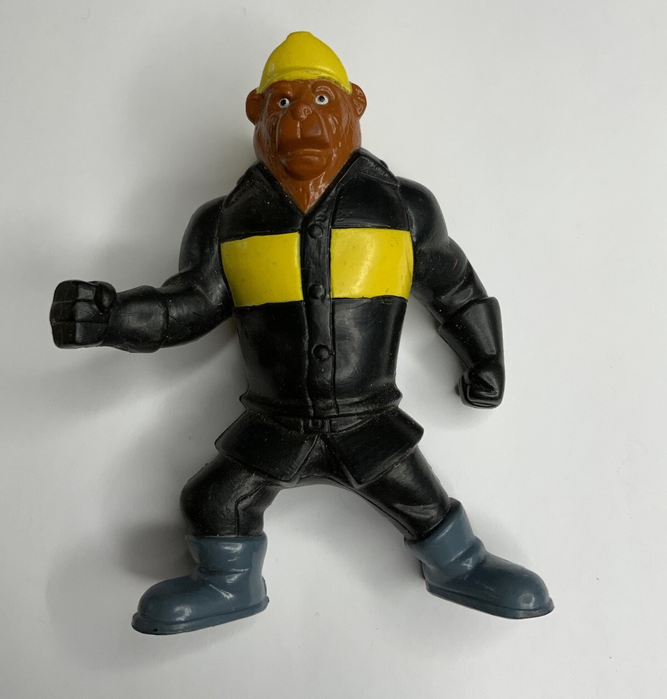 FIREMAN BEAR 3.5” SOLID PVC ACTION FIGURE B. LITTLE
