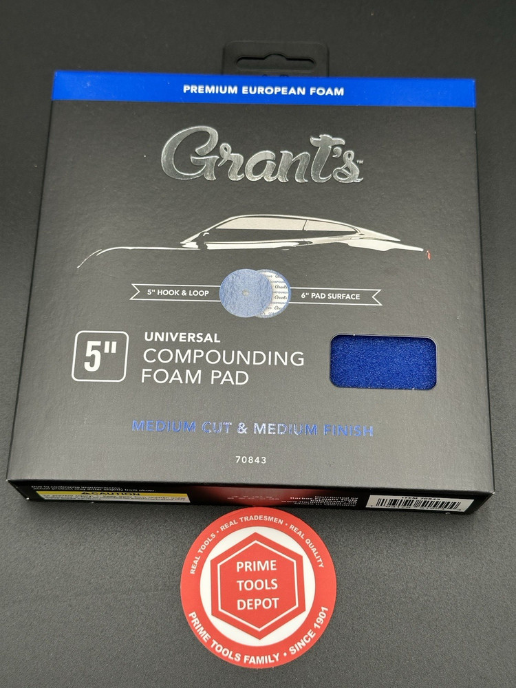 GRANT'S 5 in. Universal Compounding Foam Pad, 1-Pack, 70843