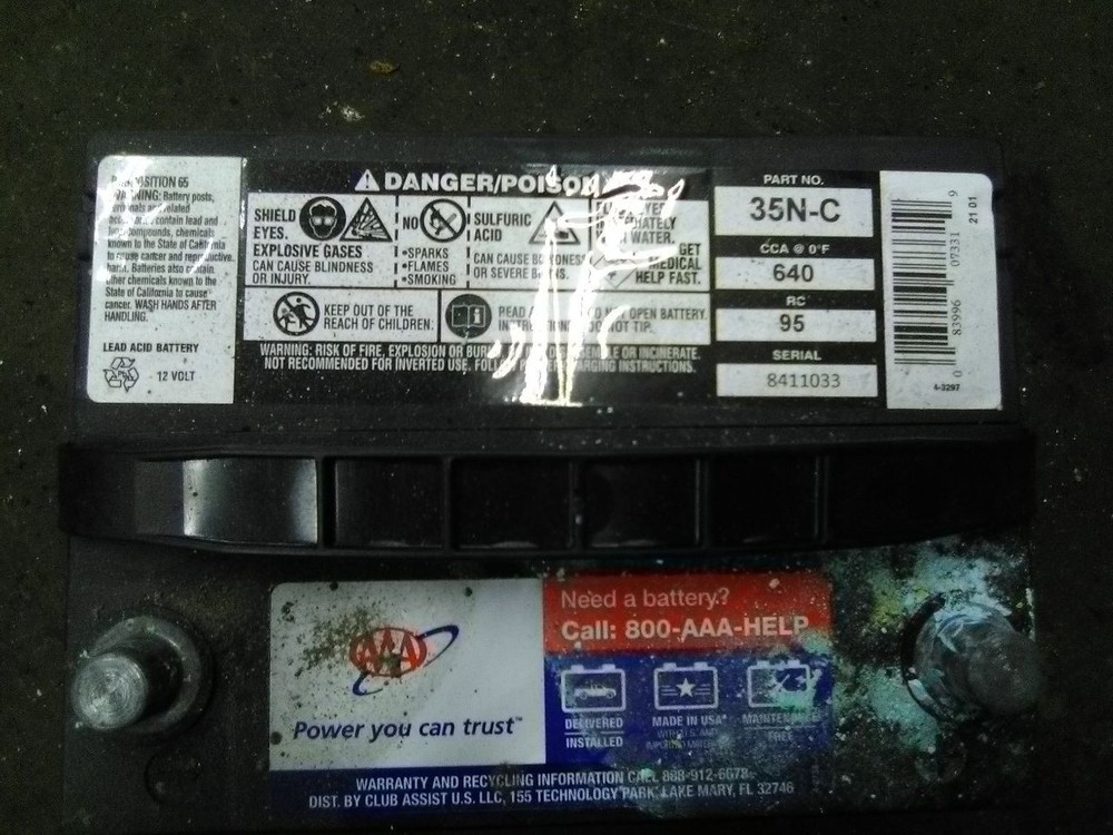 12 Mazda 3 Battery Top Post