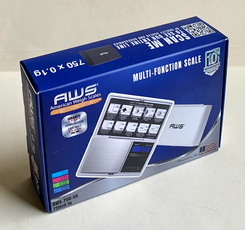 AWS Multi-Function Scale, AWS-750-SIL, 750x 0.1g