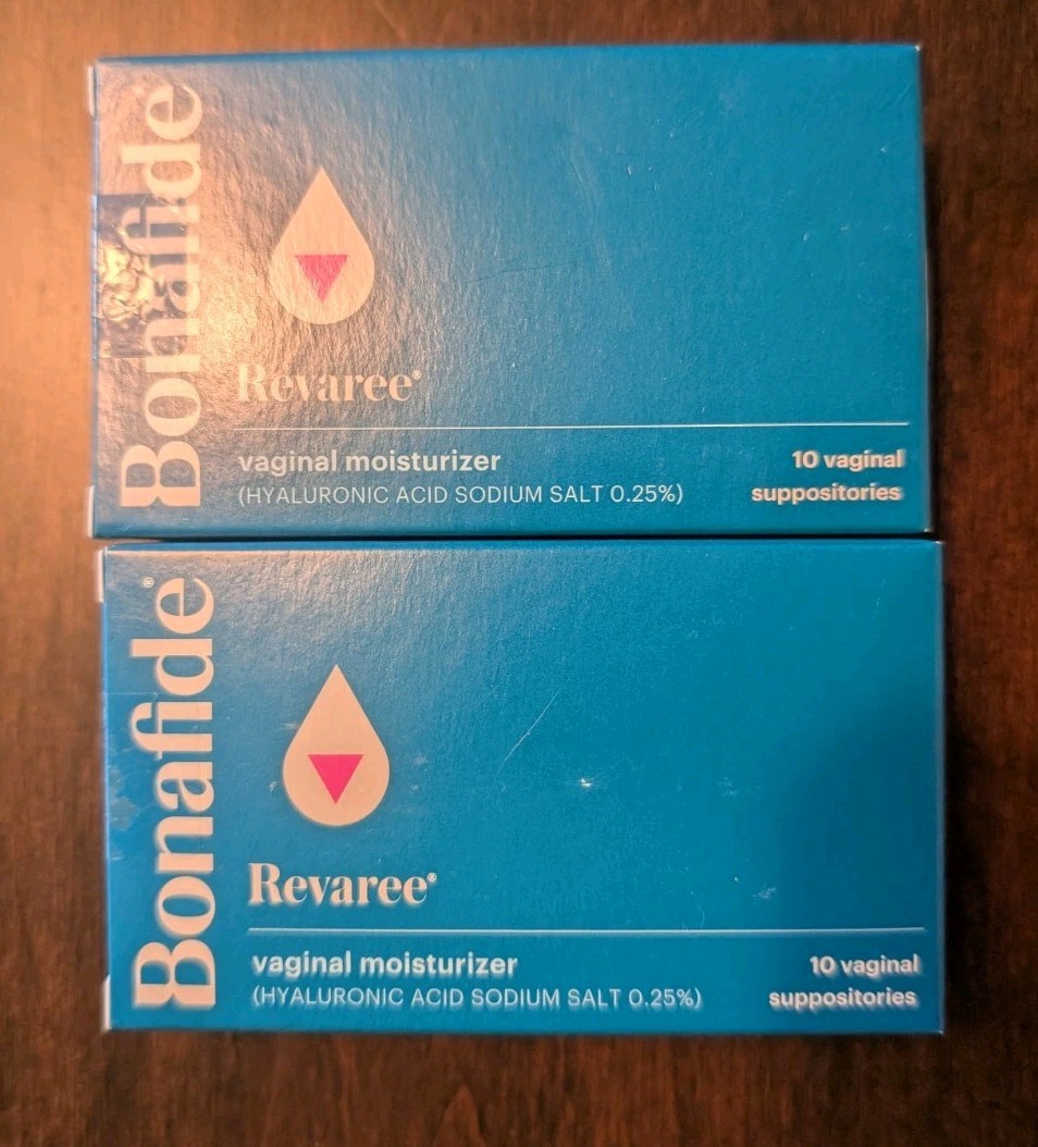 Bonafide Revaree Vaginal Moisturizer 10 Suppositories Hormone Free  2 Pack