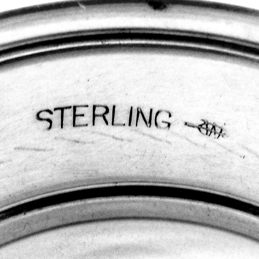 Plain Napkin Ring Webster Sterling Silver No Mono