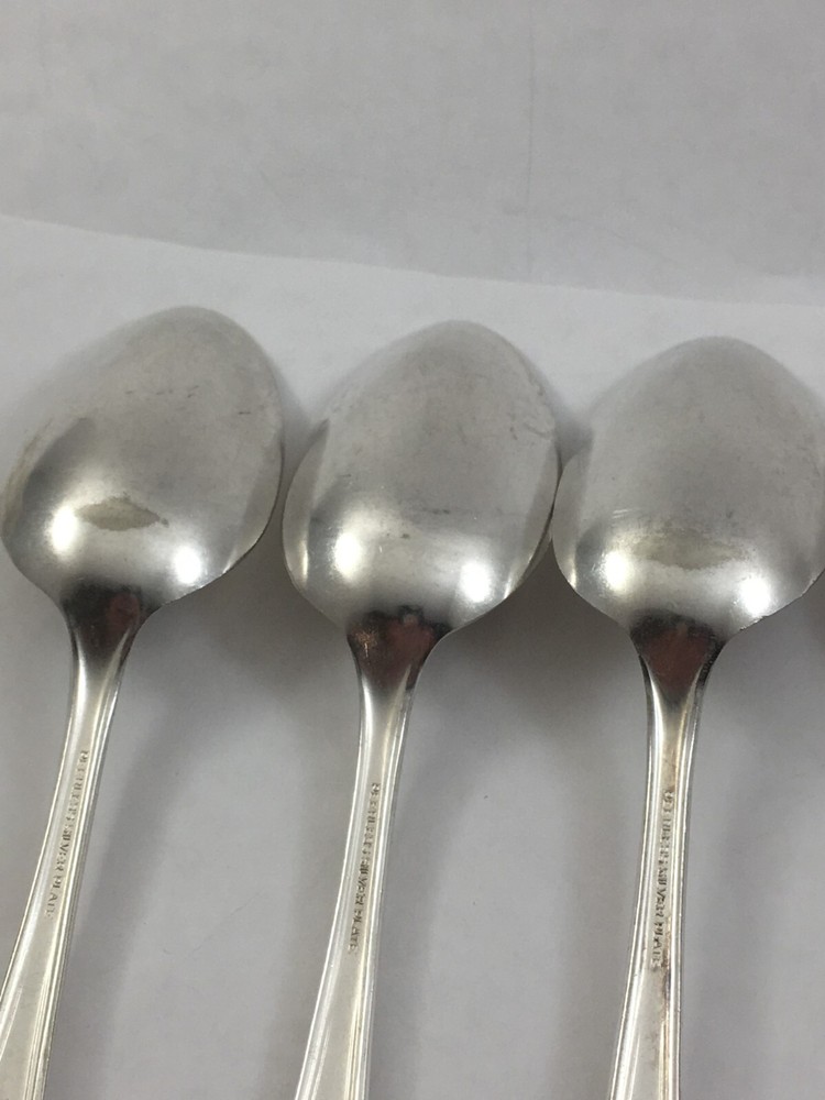 PEERLESS Silverplate ONEIDA BERKELEY 1929 Silverware 5 Teaspoons Flatware