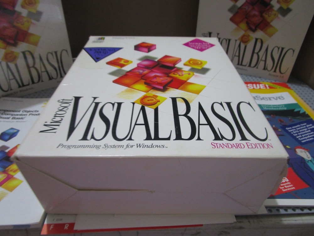 MICROSOFT VISUAL BASIC 3.0--3.5" DISKS STANDARD EDITION WINDOWS--EXCELLENT COND.