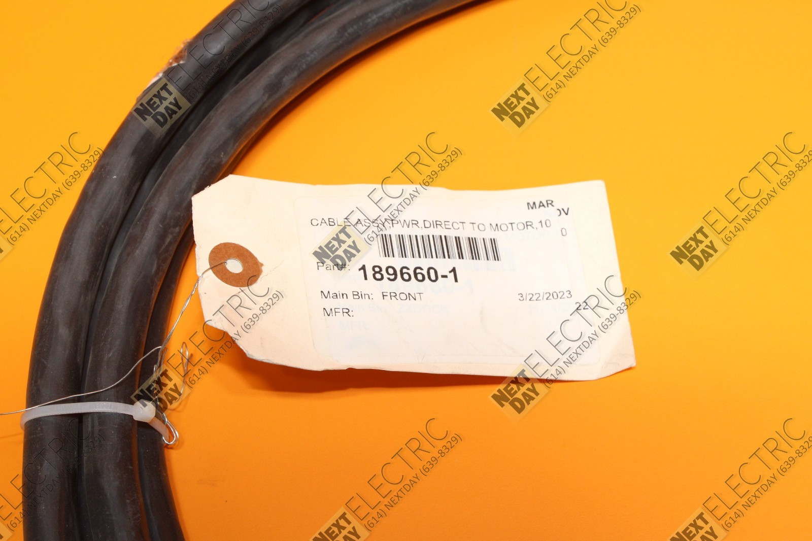 Motoman, 189660-1, Motor Power Cord Connector Plug Cable Sigma 7 Servo Robot