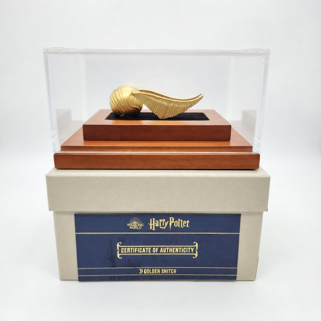 2022 Harry Potter 3D Golden Snitch 3oz .999 Silver 24k GP w/ Display Case