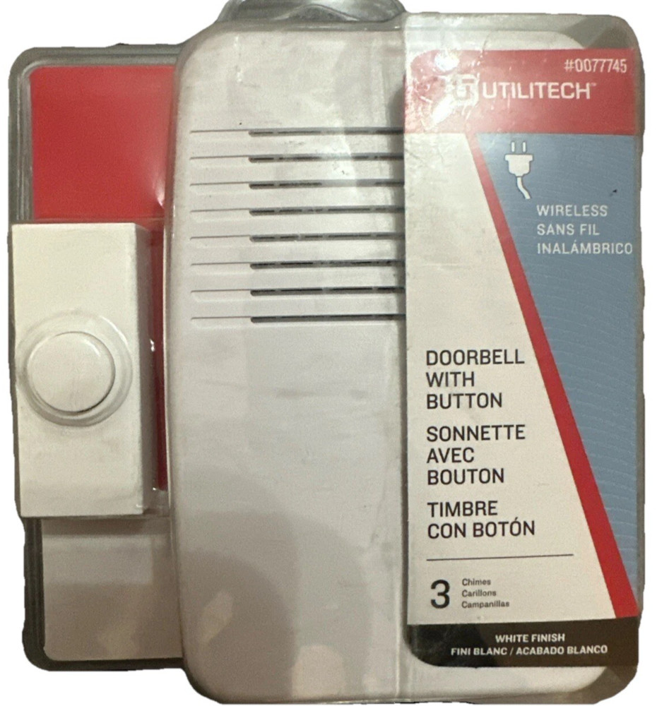 NEW Utilitech Wireless Doorbell model #UT-7366-04