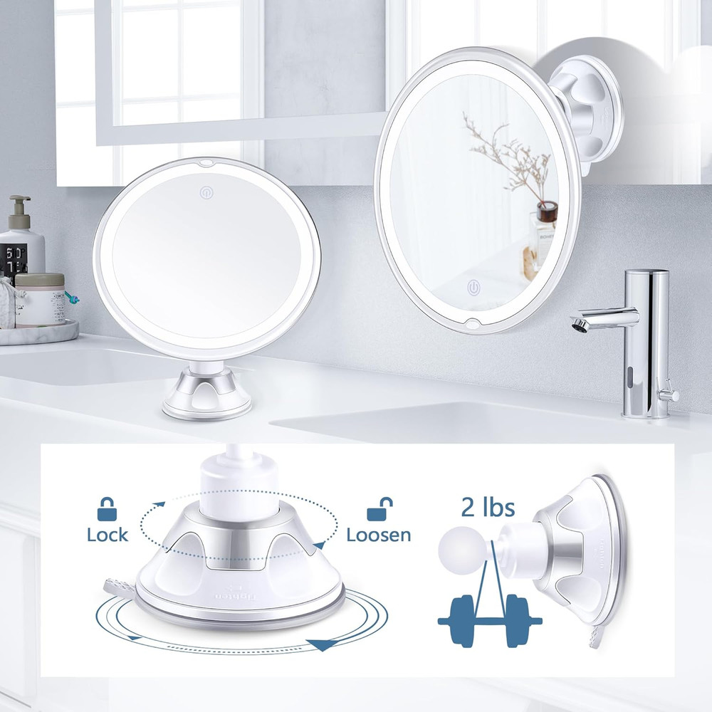 Magnifying Mirror with Light 30X, Lighted Makeup Mirror 30X for Precision Makeup