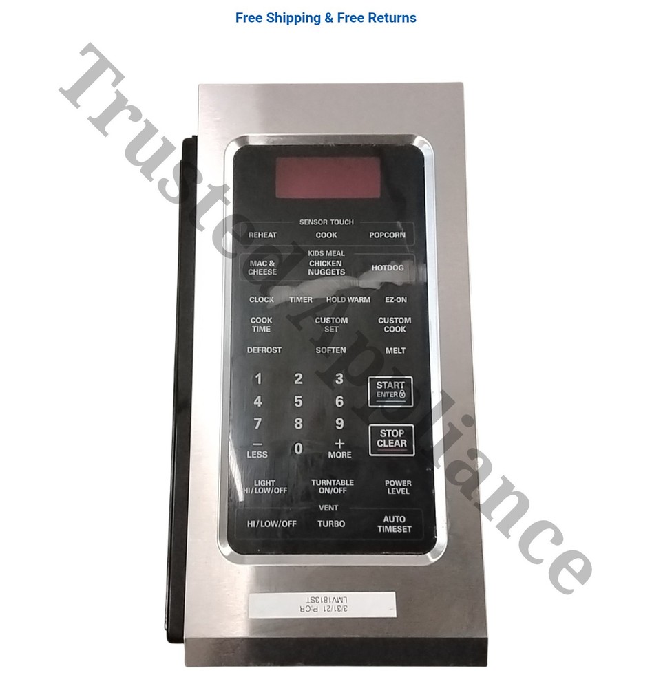 Microwave Control Panel Console MFM61977901 Stainless