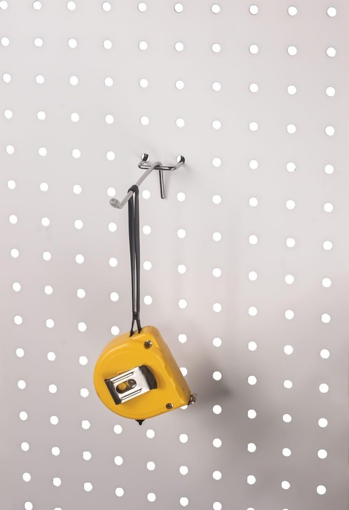 Versatile 30-Piece Silver Pegboard Hooks - 4-Inch Heavy-Duty Storage Solution