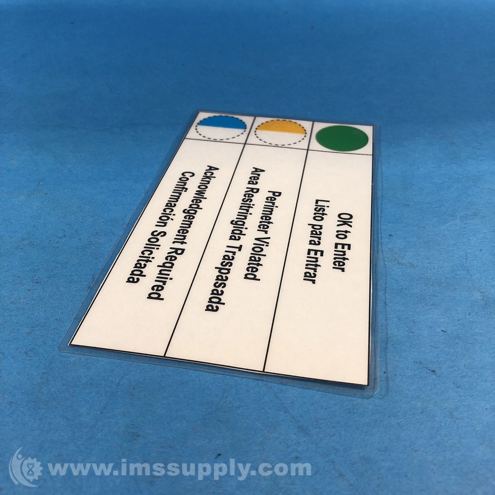 Color Indicator Label Sheet USIP