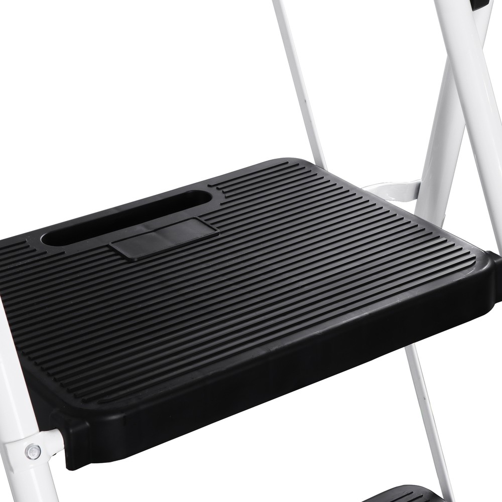 Step Ladder 3 Step Ladder with Tool Platform Folding Step Stool Multi-Purpose