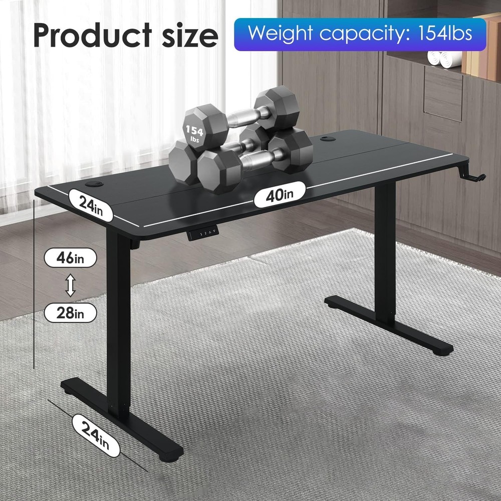 Adjustable Height Astra Standing Desk, Electric Sit Stand Computer Workstation