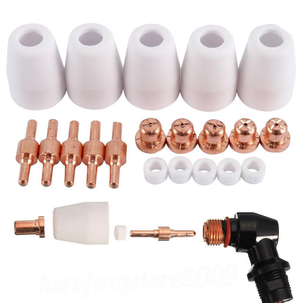 PT31 Plasma Kit Electrode Nozzle Torch Maintenance Electrode Replacement