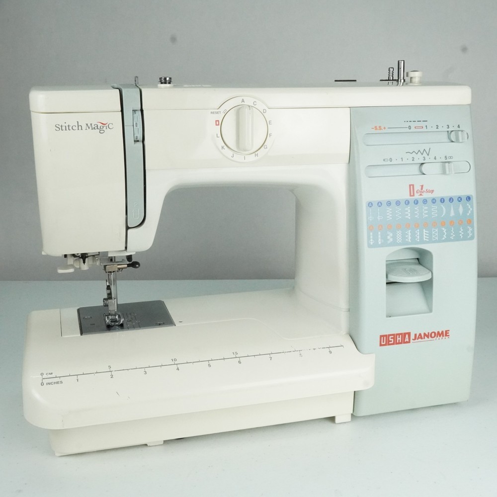 Usha Janome Automatic Stitch Magic Sewing Machine with 57 Stitch Function w/Case