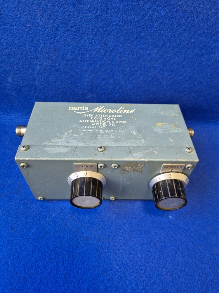 Narda Microline 712 Step Attenuator 0-69dB DC-12.4GHz
