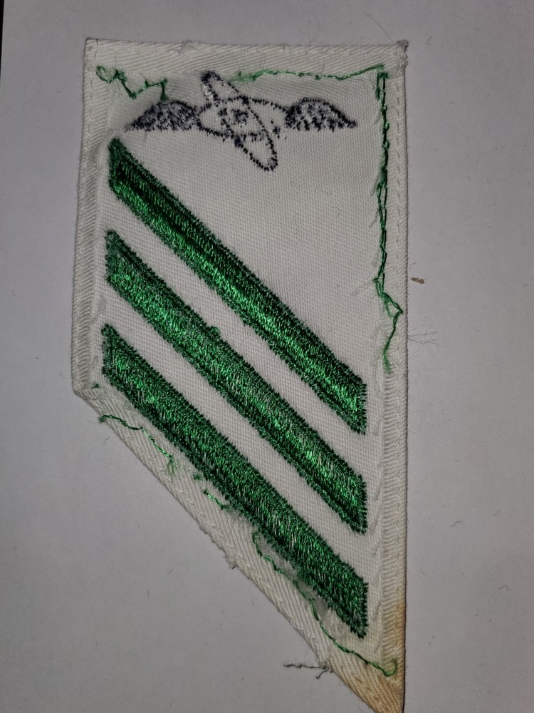 WWII USN Navy Aviation Electronics Tech Seaman Rate Chevron Patch L@@K!!!