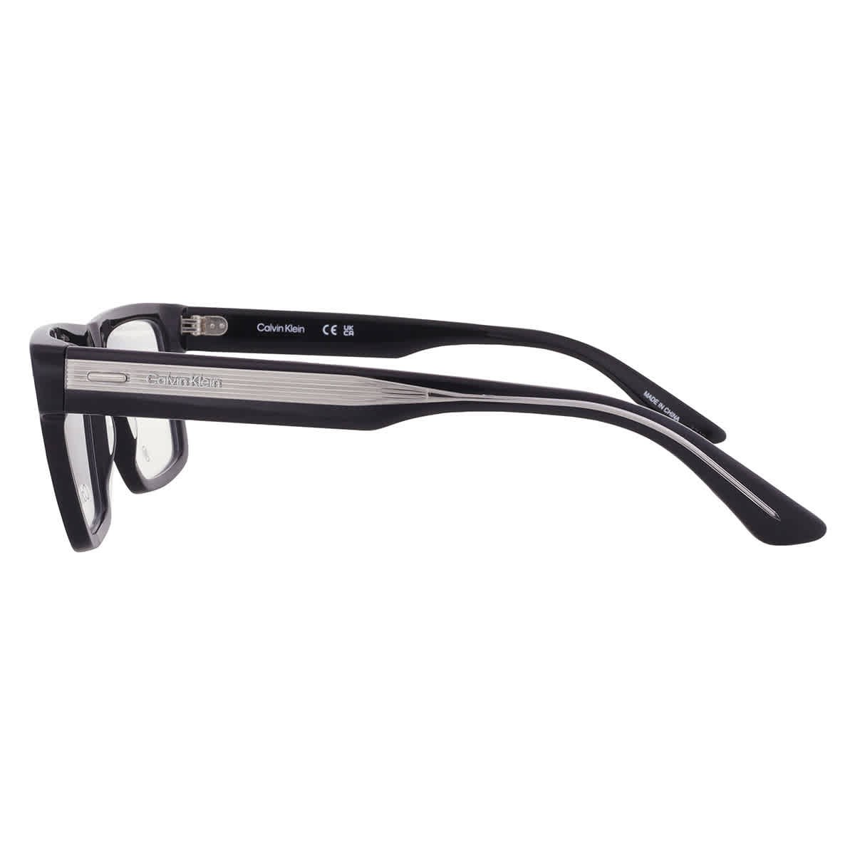 Calvin Klein Demo Square Unisex Eyeglasses CK23522 001 53 CK23522 001 53