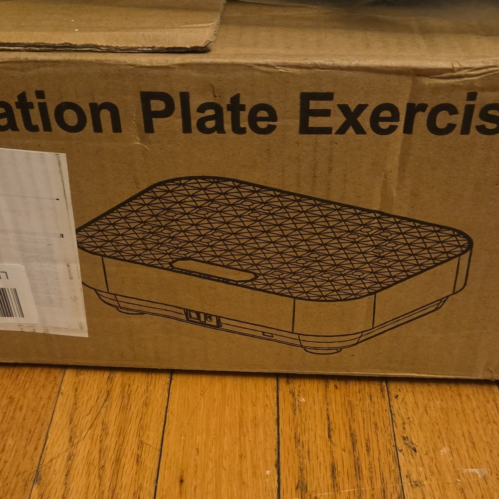 Oscillating Vibration Plate Exercise Machine Black Plastic for Home Gym